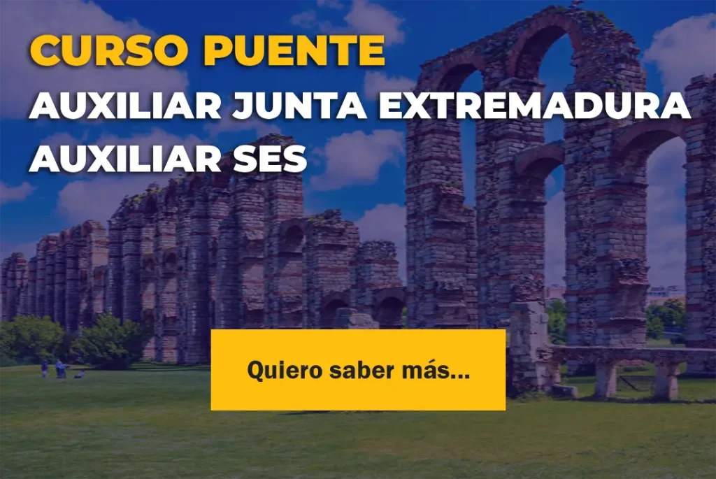 curso puente auxiliar junta extremadura auxiliar ses oposiciones opositaonline curso puente auxiliar junta de extremadura auxiliar ses